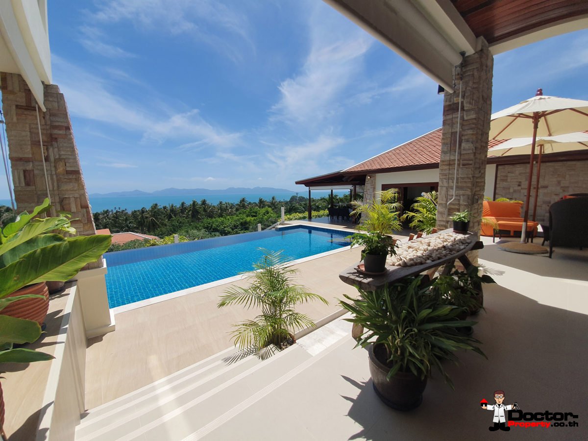 4 Bedroom Pool Villa with Seaview - Bang Por, Koh Samui - For Sale